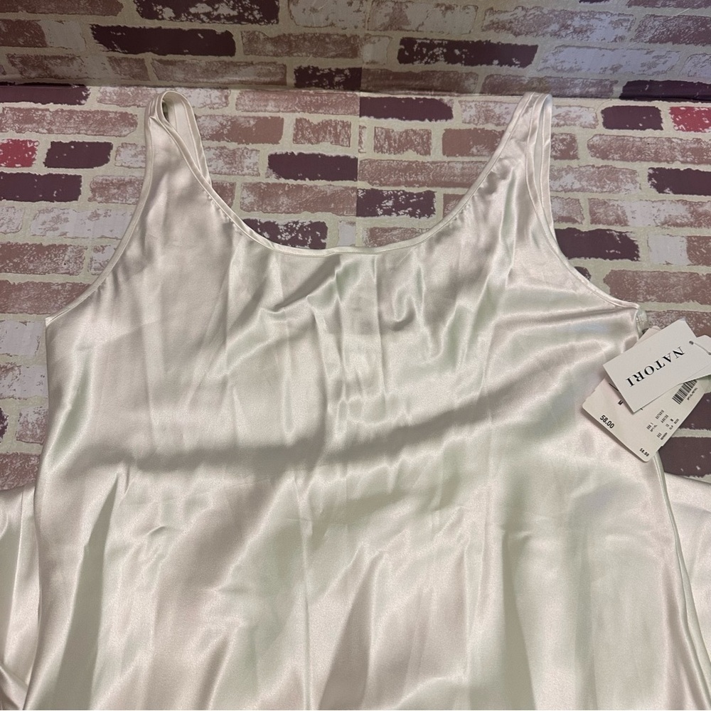 Natori White Chemise with Delicate Details M - Picture 8 of 12